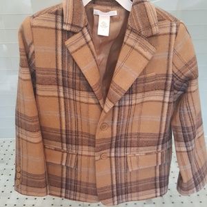 Janie jack boys wool plaid blazer